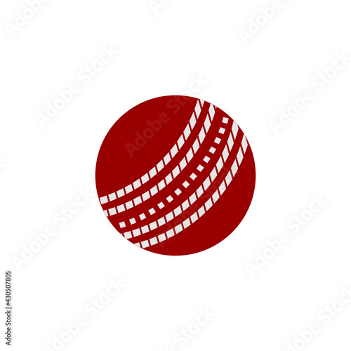 cricket ball icon vector sign symbol