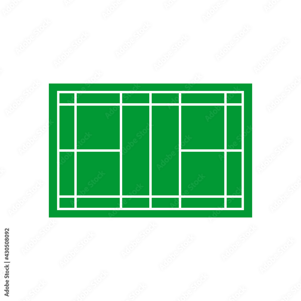badminton field icon set vector sign symbol badminton field icon set vector sign symbol