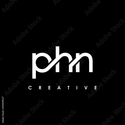 PHN Letter Initial Logo Design Template Vector Illustration photo