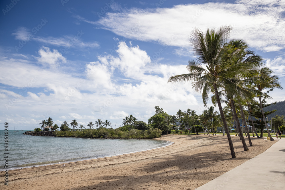 View of the beach at Airlie Beach in Queensland Australia View of the beach at Airlie Beach in Queensland Australia