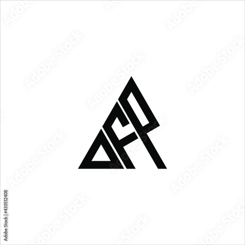 D F P letter logo creative design. DFP icon