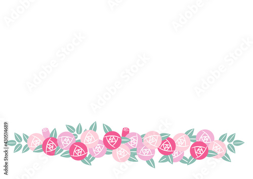 バラのフレーム素材