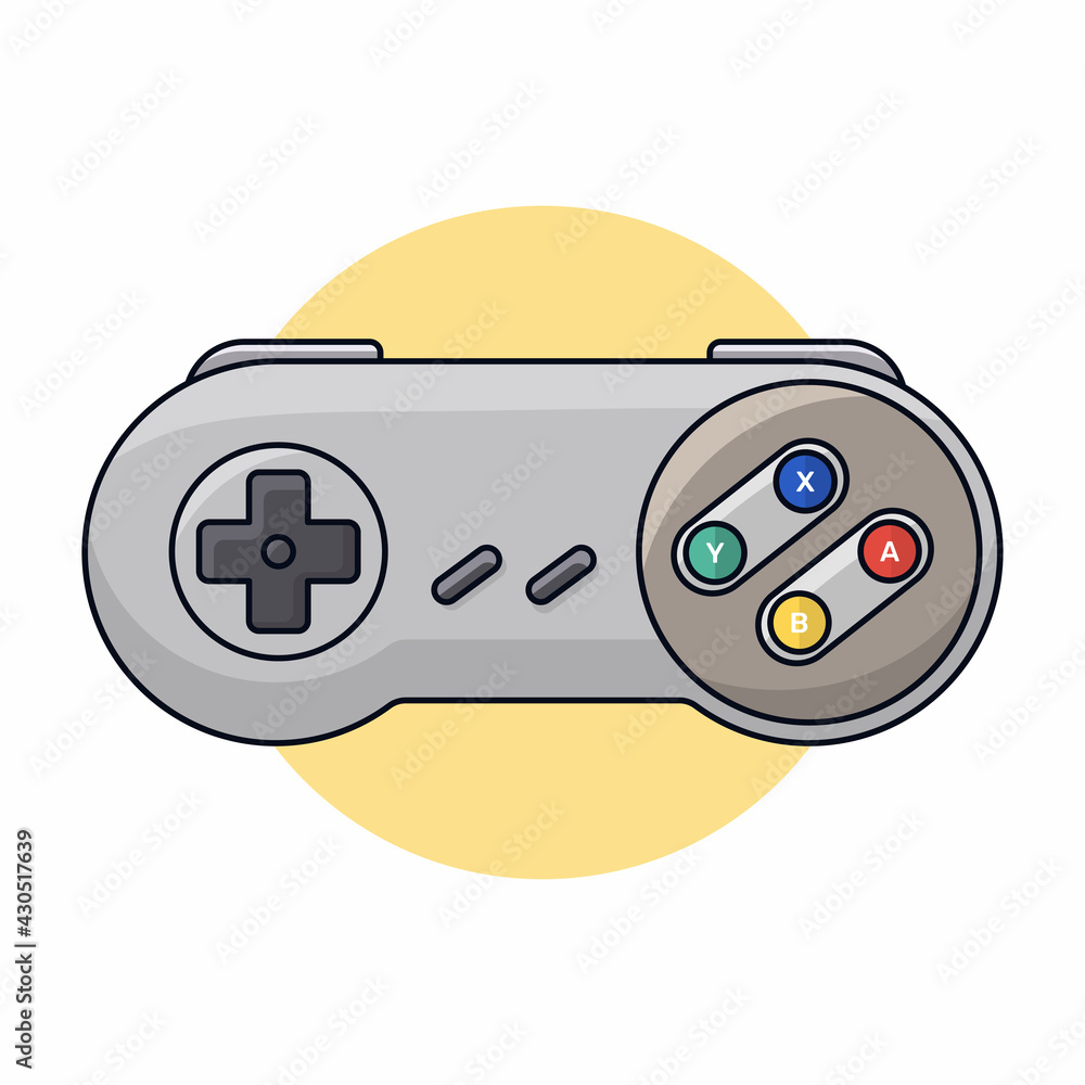 Retro Joystick, Video Game Joystic Classic, Retro Game Controller Stock  Vector | Adobe Stock