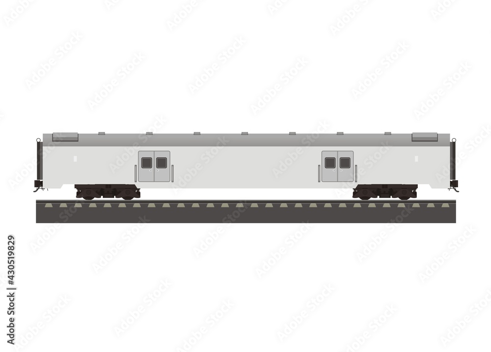 Baggage train car. Simple flat illustration. Baggage train car. Simple flat illustration.
