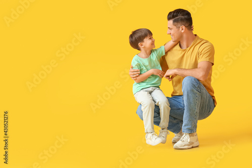 Happy father and his little...