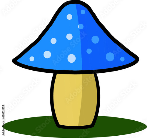 Blue mushroom item material