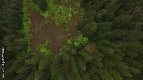 Wallpaper Mural Top Down View Flight Over Rock Bluff Cliff Oregon USA Torontodigital.ca