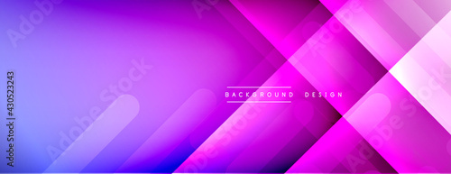 Dynamic lines abstract background. 3D shadow effects and fluid gradients. Modern overlapping forms