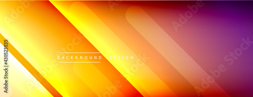 Dynamic lines abstract background. 3D shadow effects and fluid gradients. Modern overlapping forms