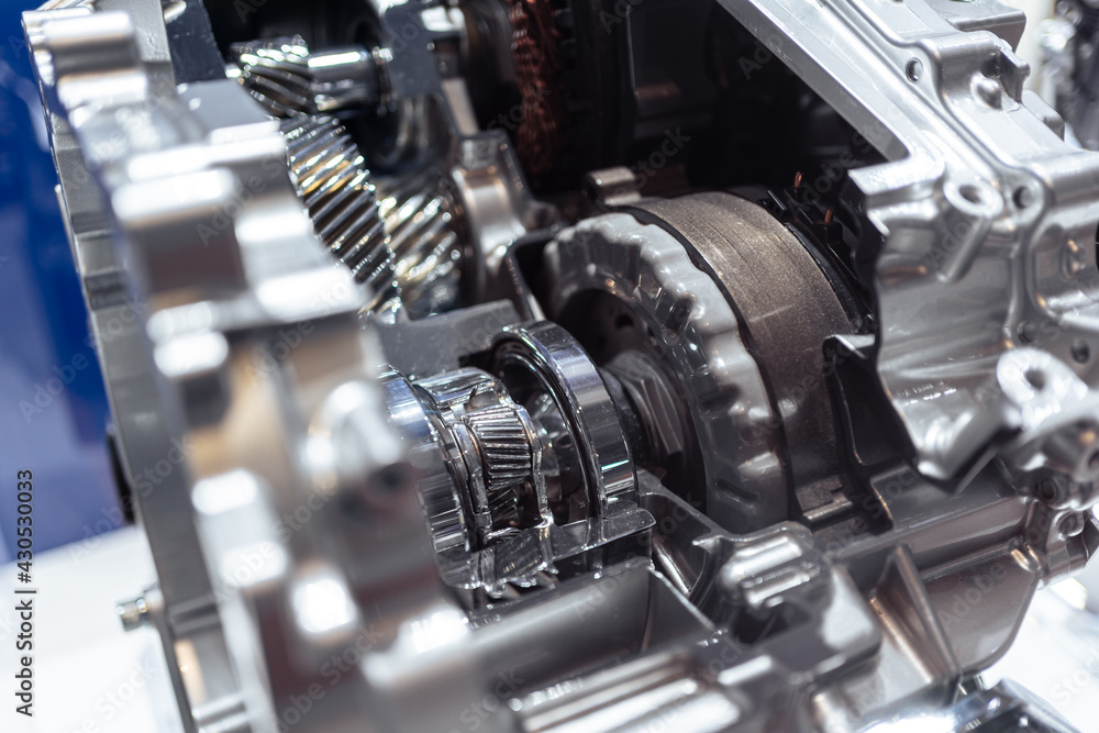 The engine in the car The engine in the car