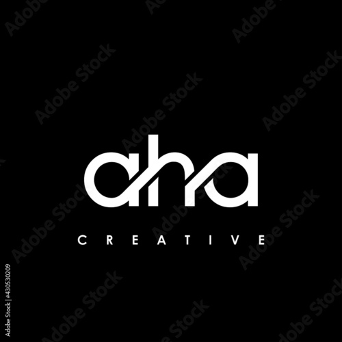 AHA Letter Initial Logo Design Template Vector Illustratio