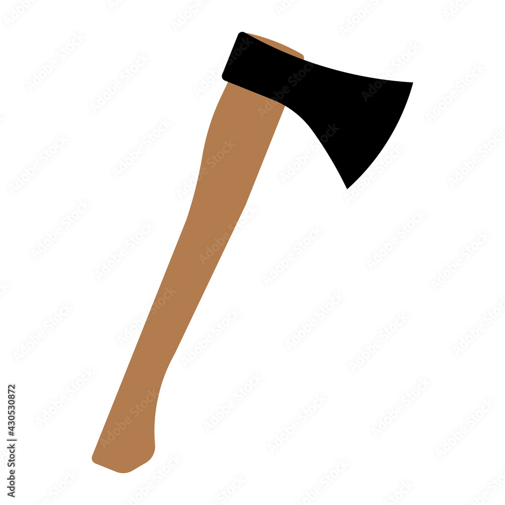 The axe. Simple vector illustration of axe. Isolated. Tool. The axe. Simple vector illustration of axe. Isolated. Tool.