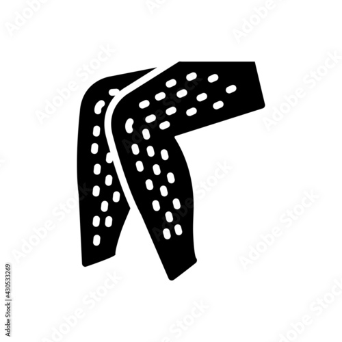 Black solid icon for hairy