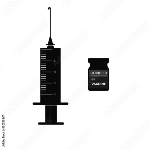 Coronavirus vaccine covid-19 medication pharmacy doctor banner and poster vaccination care injection vector design.