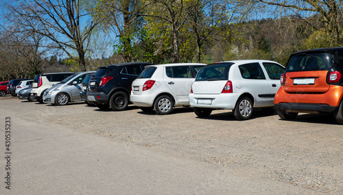 Obraz na płótnie Autoreihe w salonie