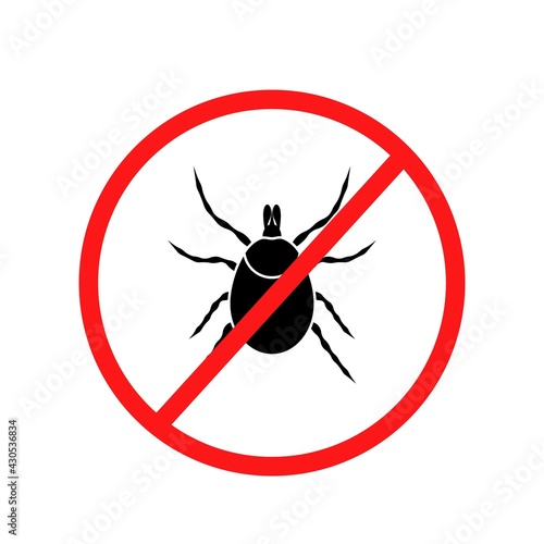 Tick insect icon, vector.