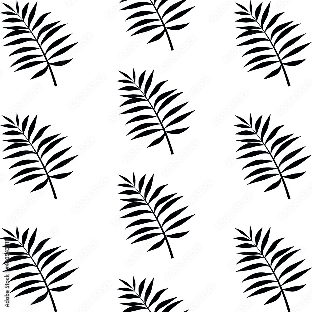 vector pattern with tropical leaves. flat image of floristic pattern vector pattern with tropical leaves. flat image of floristic pattern
