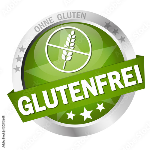Button with Banner gluten free (in german)