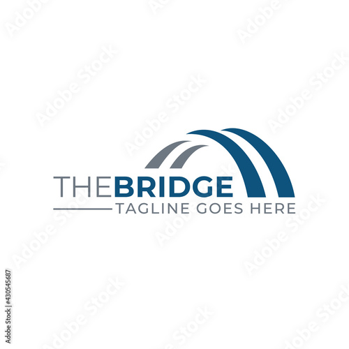 Modern Simple Bridge Logo design