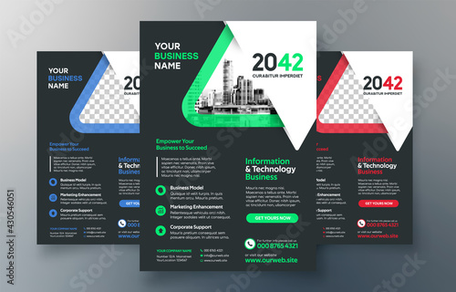 City Background Business Book Cover Design Template