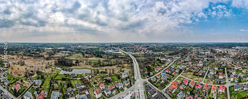 Żory, miasto na Śląsku, panorama z lotu ptaka © Franciszek