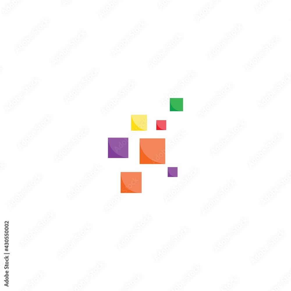 Pixel square design Pixel square design