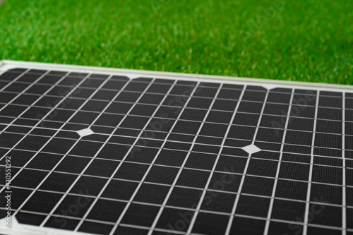 Alternative energy solar power panel close up