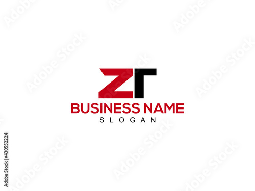 ZT Letter Logo, zt logo image vector for business photo