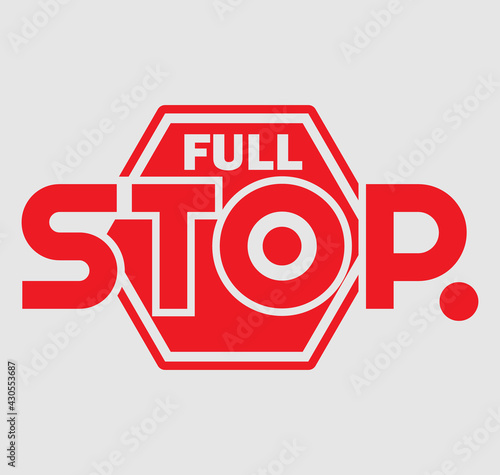 Full stop tshirt design template vector file