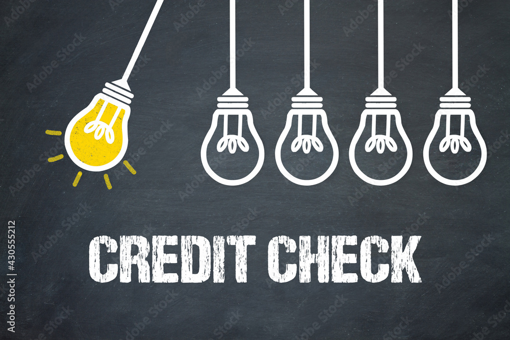 Fototapeta premium Credit Check
