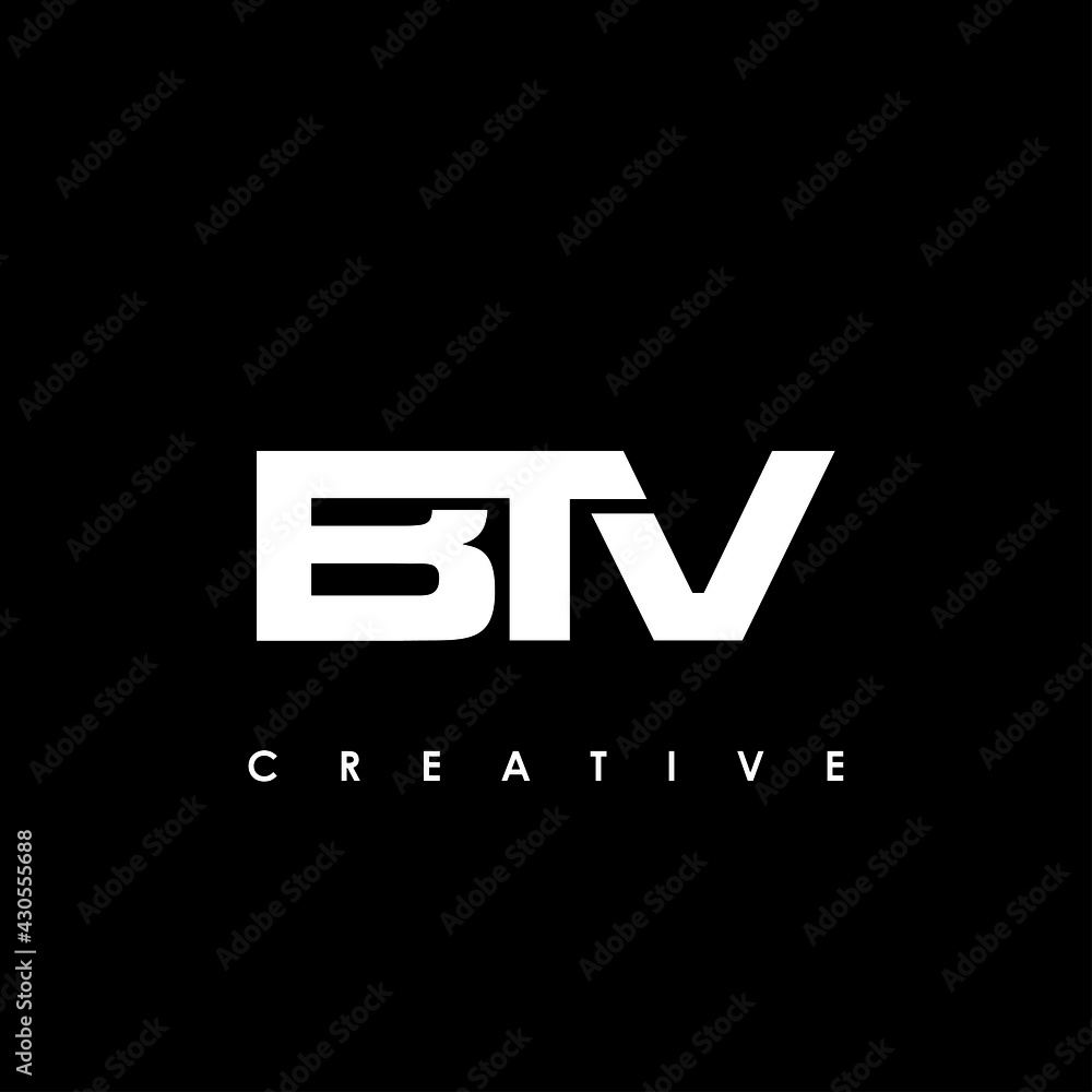 BTV Letter Initial Logo Design Template Vector Illustratio