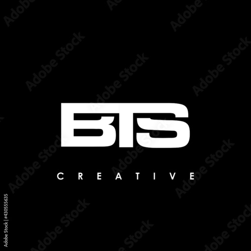 BTS Letter Initial Logo Design Template Vector Illustratio