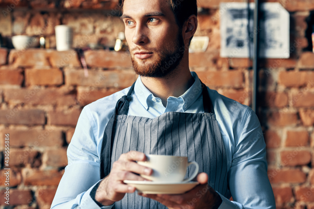 coffee shop barista coffee cup work Professional coffee shop barista coffee cup work Professional
