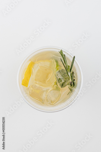 cold drinks on white background