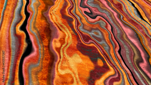 Colorful Geode Texture Background Loop
