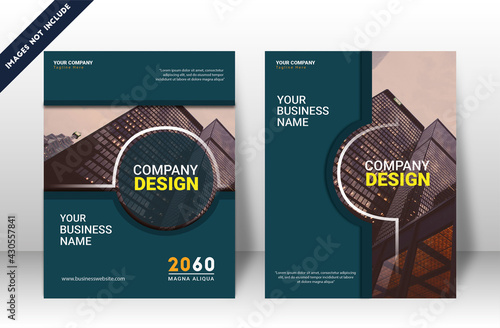 Modern Corporate Cover Book Design Vector