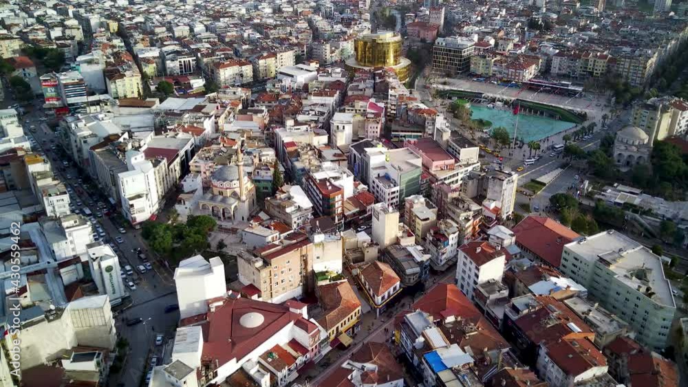Aerial photograph of the capital of Aydin province - Aydin city from ...