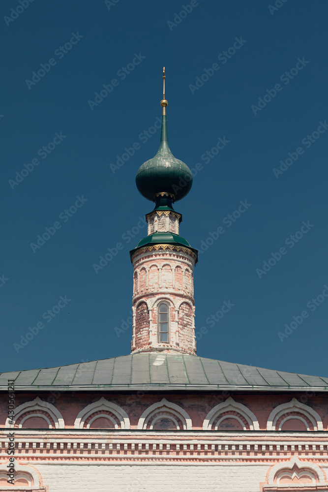 Top of the ancient Russian church.