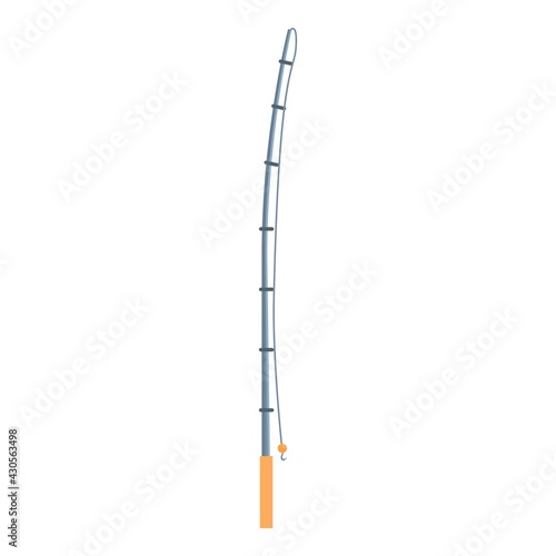 Fishing rod icon. Cartoon of Fishing rod vector icon for web design isolated on white background