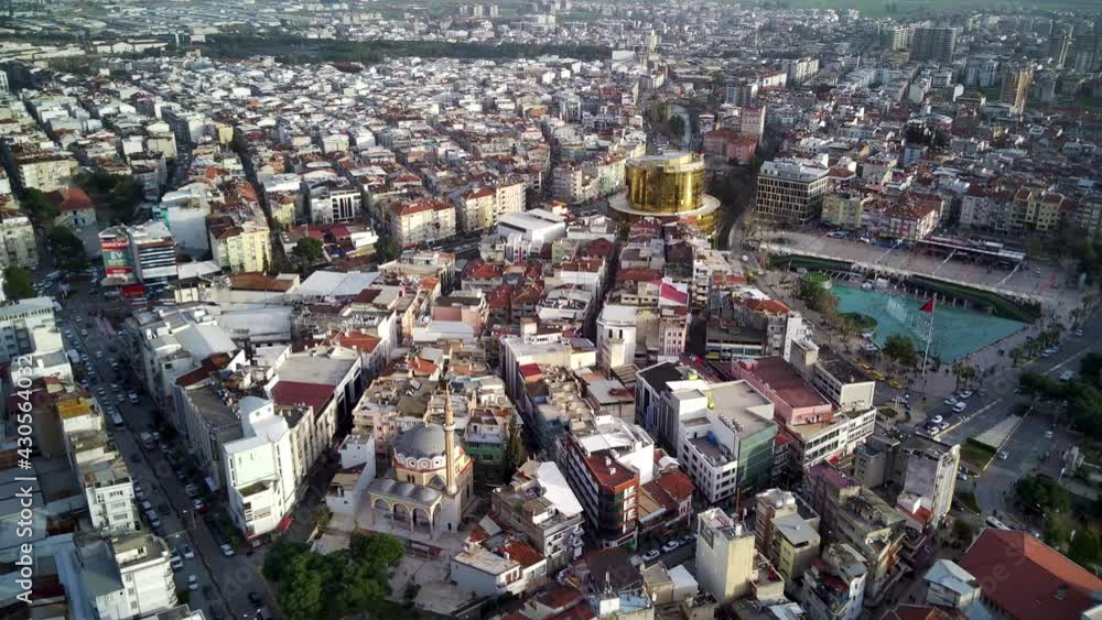 Aerial photograph of the capital of Aydin province - Aydin city from ...