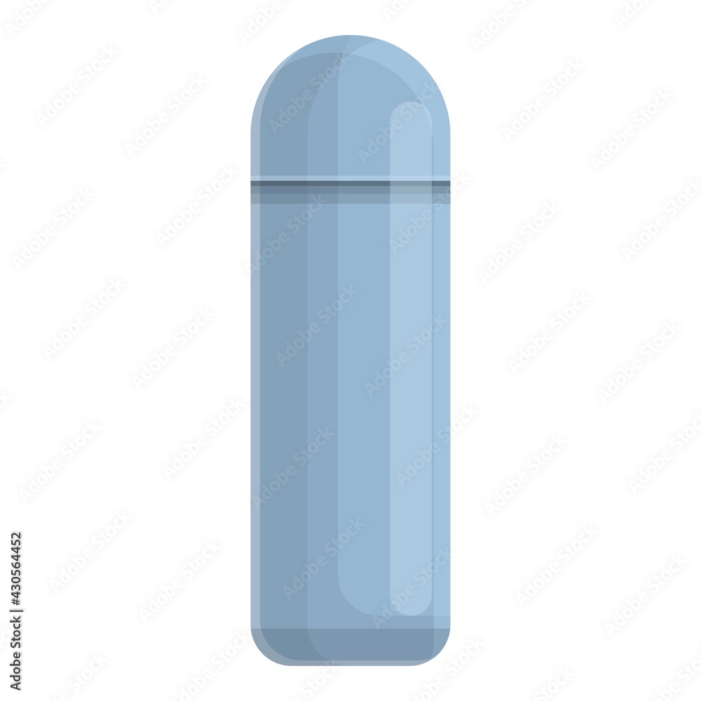 Thermos bottle icon. Cartoon of Thermos bottle vector icon for web design isolated on white background Thermos bottle icon. Cartoon of Thermos bottle vector icon for web design isolated on white background