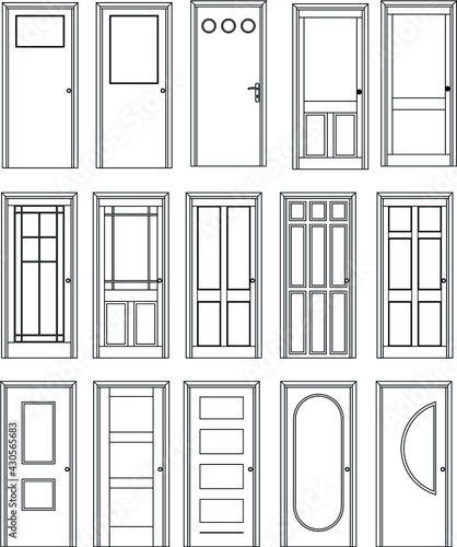 set of doors