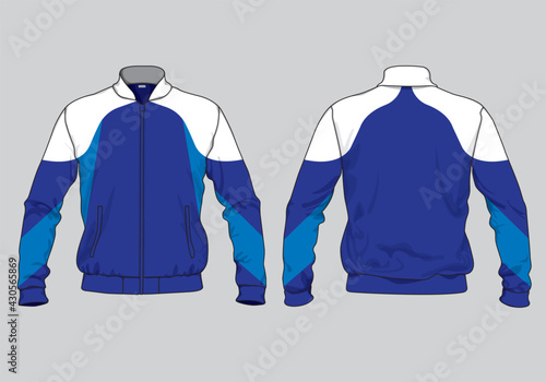 retro vintage windbreaker hoodie jacket template