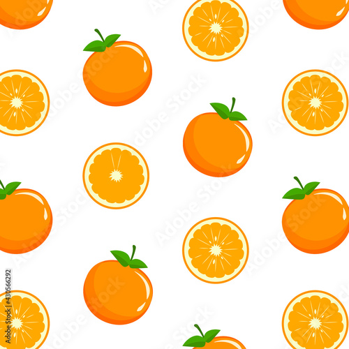 Seamless pattern with orange and orange slide vector background