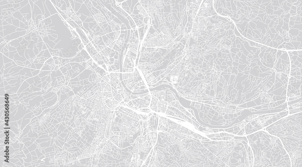 Naklejka premium Urban vector city map of Basel, Switzerland, Europe