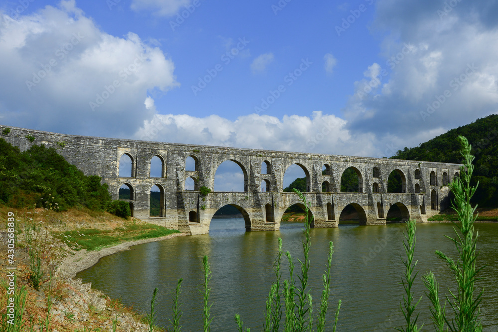 The Maglova Aqueduct built by Master Ottoman Architect Sinan Istanbul Turkey