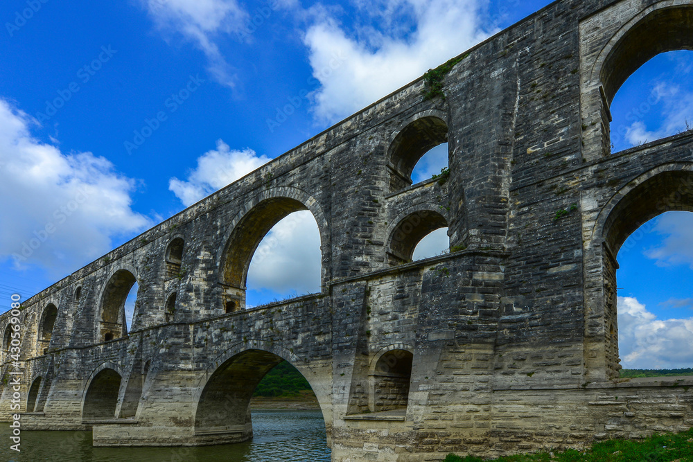 The Maglova Aqueduct built by Master Ottoman Architect Sinan Istanbul Turkey