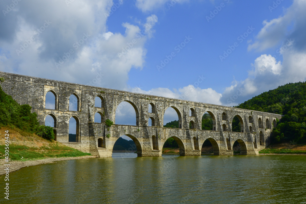 Fototapeta premium The Maglova Aqueduct built by Master Ottoman Architect Sinan Istanbul Turkey