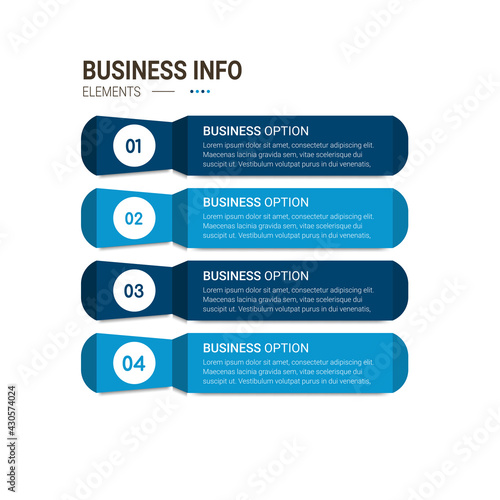 Business data visualization. Simple infographic design template. Abstract vector illustration.