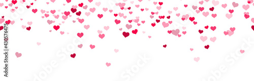 seamless confetti hearts background